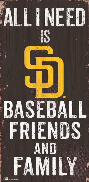 Wholesale MLB0738-All I Need 6x12 V / M0738-San Diego Padres