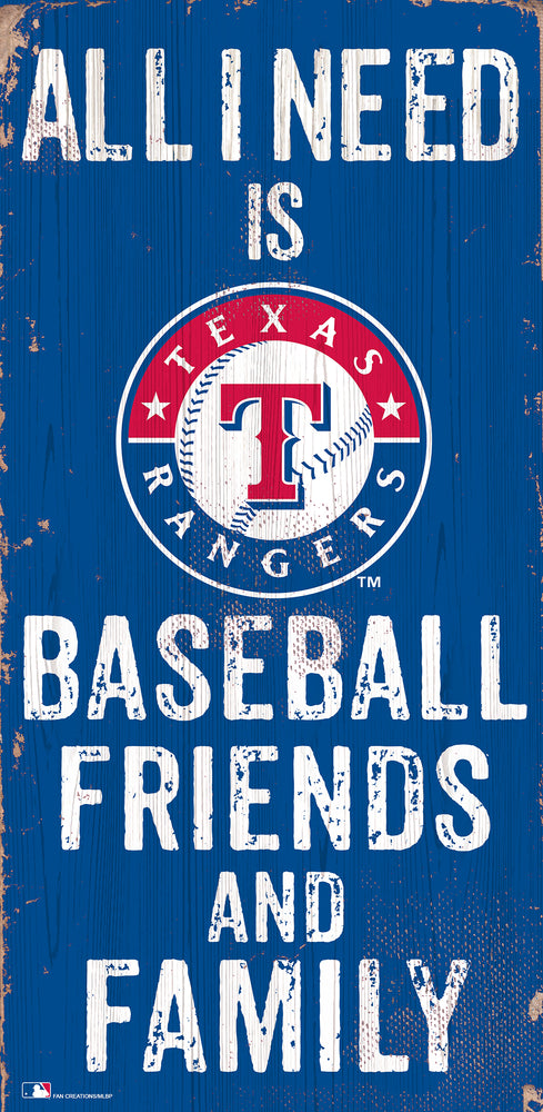 Wholesale MLB0738-All I Need 6x12 V / M0738-Texas Rangers