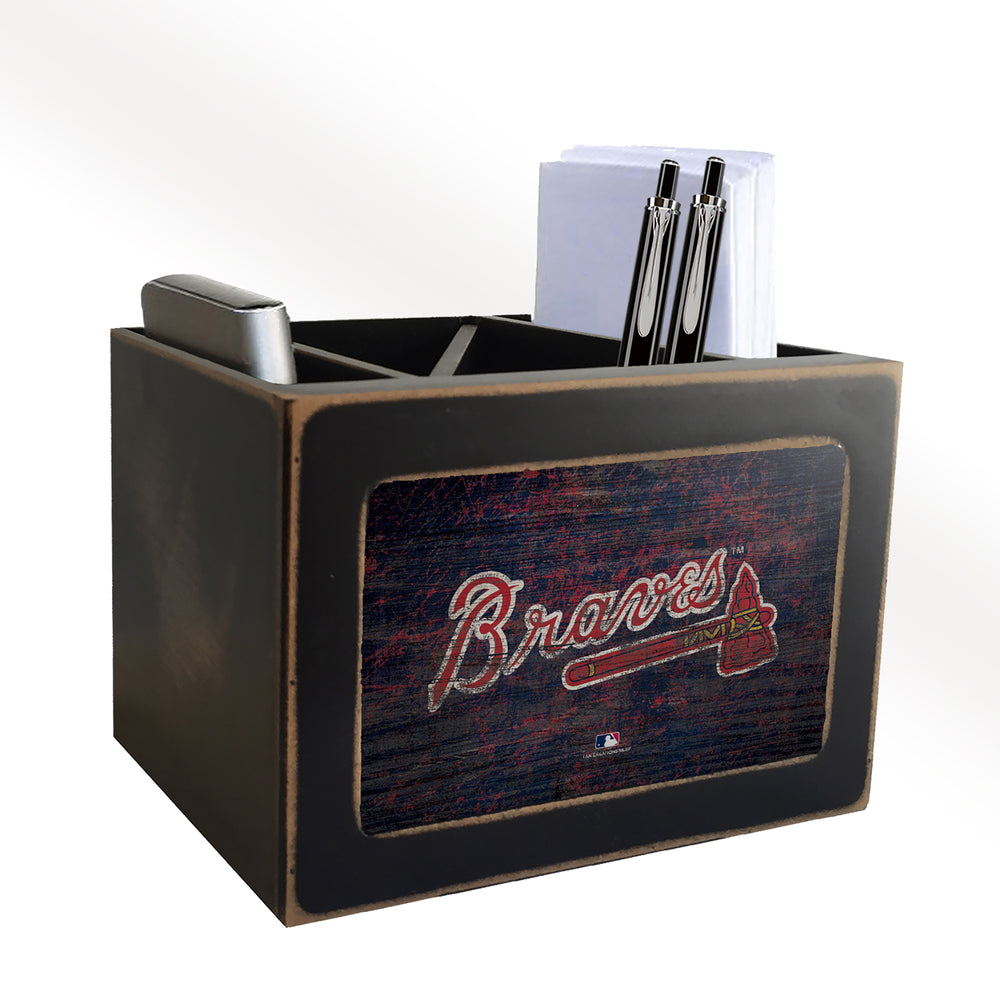 Wholesale MLB0767-Desktop Organizer Color / M0767-Atlanta Braves