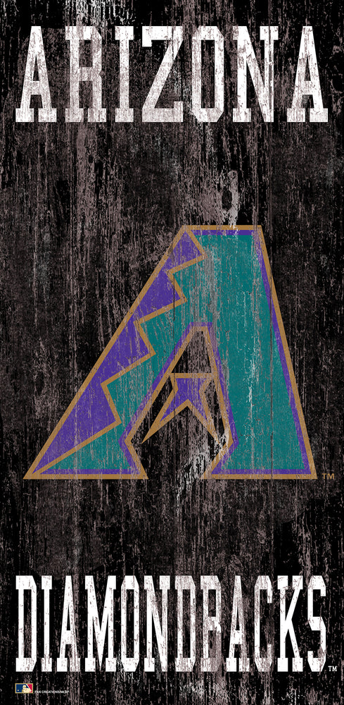 Wholesale MLB0786-Distressed Historic Logo 6x12 / M0786-Arizona Diamondbacks