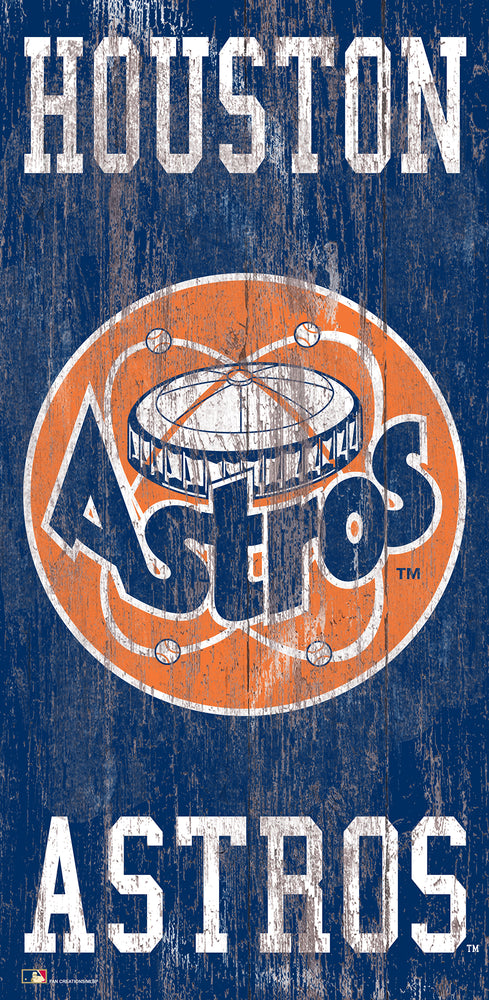 Wholesale MLB0786-Distressed Historic Logo 6x12 / M0786-Houston Astros