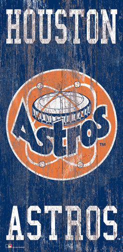 Wholesale MLB0786-Distressed Historic Logo 6x12 / M0786-Houston Astros