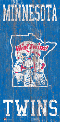 Wholesale MLB0786-Distressed Historic Logo 6x12 / M0786-Minnesota Twins