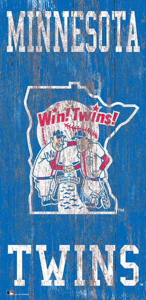 Wholesale MLB0786-Distressed Historic Logo 6x12 / M0786-Minnesota Twins