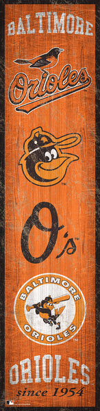 Wholesale MLB0787-Heritage Banner 6x24 / M0787-Baltimore Orioles