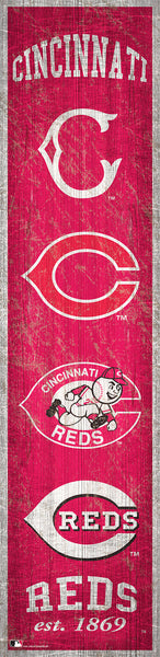 Wholesale MLB0787-Heritage Banner 6x24 / M0787-Cincinnati Reds