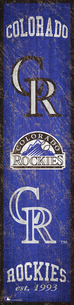 Wholesale MLB0787-Heritage Banner 6x24 / M0787-Colorado Rockies