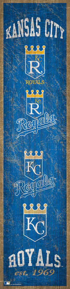 Wholesale MLB0787-Heritage Banner 6x24 / M0787-Kansas City Royals