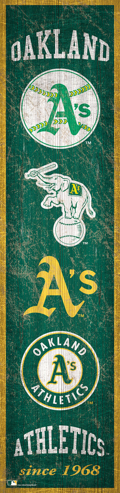 Wholesale MLB0787-Heritage Banner 6x24 / M0787-Oakland Athletics