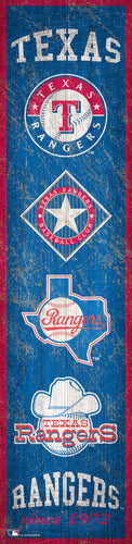 Wholesale MLB0787-Heritage Banner 6x24 / M0787-Texas Rangers