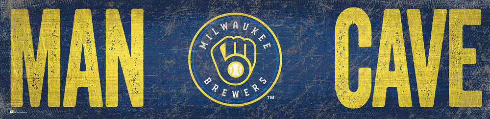 Wholesale MLB0845-Man Cave 6x24 / M0845-Milwaukee Brewers