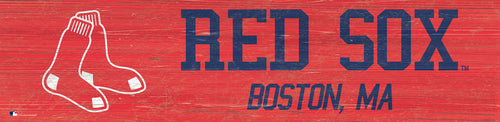 Wholesale MLB0846-Team Name 6x24 / M0846-Boston Red Sox