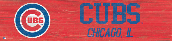 Wholesale MLB0846-Team Name 6x24 / M0846-Chicago Cubs