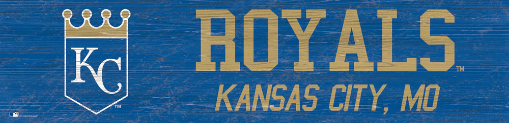 Wholesale MLB0846-Team Name 6x24 / M0846-Kansas City Royals