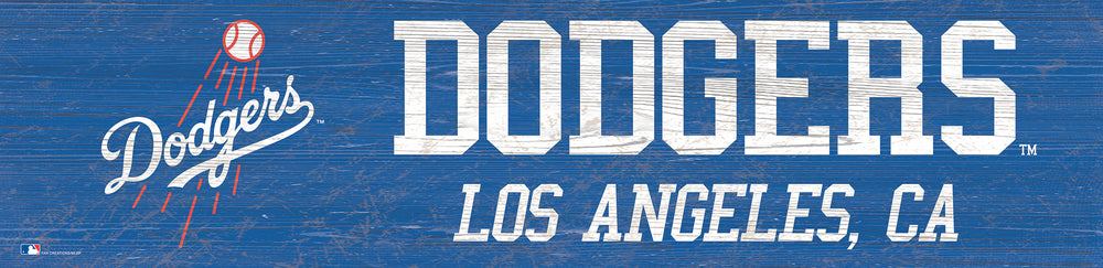 Wholesale MLB0846-Team Name 6x24 / M0846-Los Angeles Dodgers