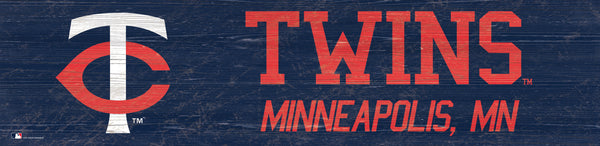 Wholesale MLB0846-Team Name 6x24 / M0846-Minnesota Twins