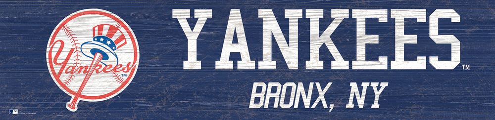 Wholesale MLB0846-Team Name 6x24 / M0846-New York Yankees