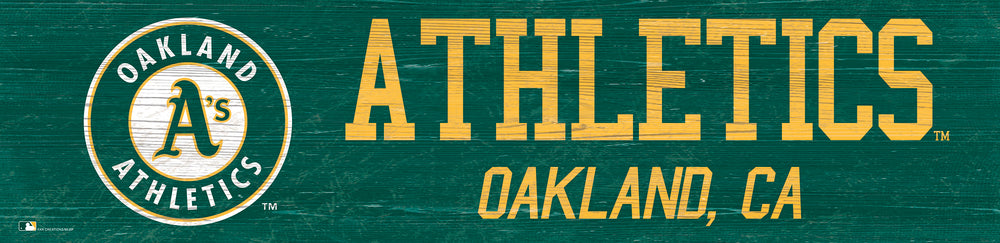 Wholesale MLB0846-Team Name 6x24 / M0846-Oakland Athletics