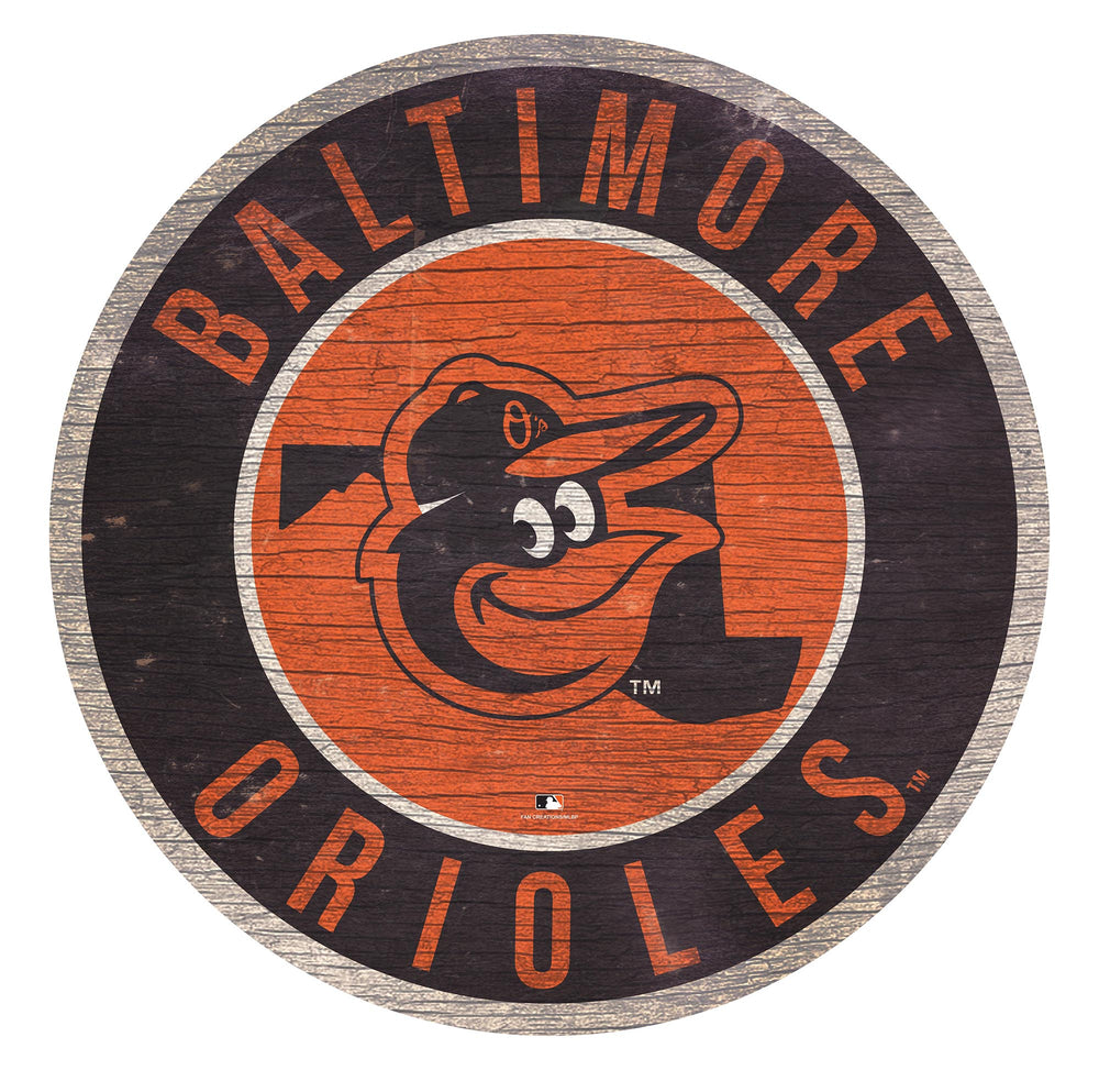 Wholesale MLB0866-12in Circle with State / M0866-Baltimore Orioles