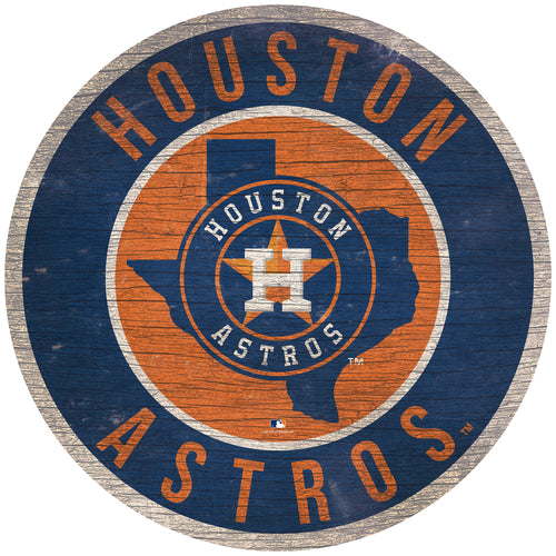Wholesale MLB0866-12in Circle with State / M0866-Houston Astros
