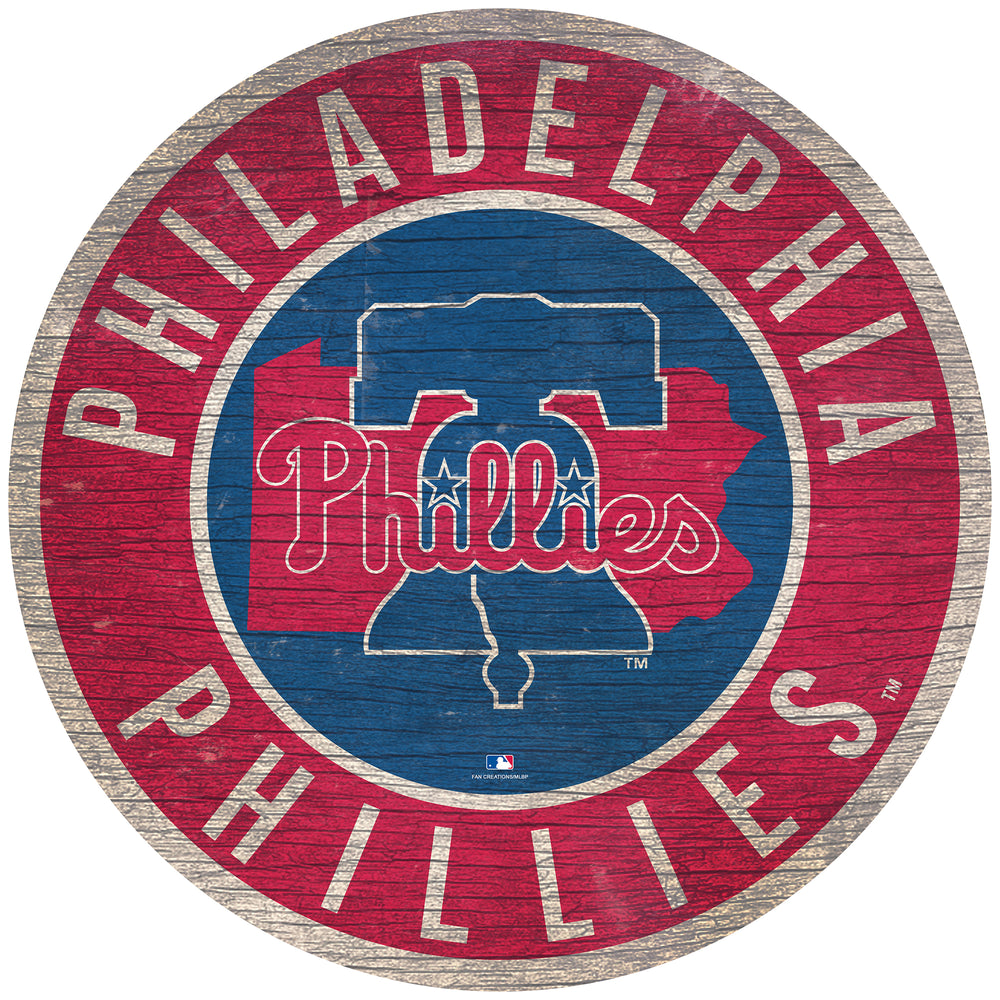 Wholesale MLB0866-12in Circle with State / M0866-Philadelphia Phillies
