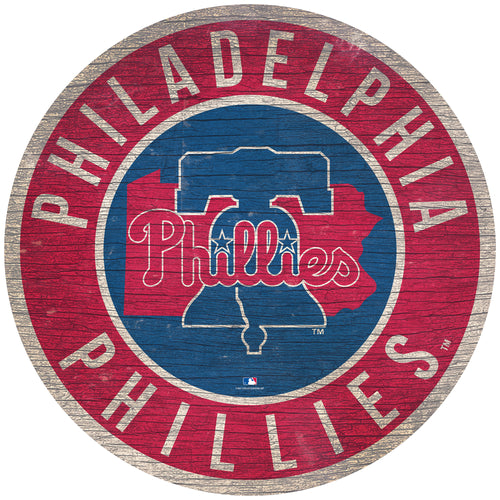 Wholesale MLB0866-12in Circle with State / M0866-Philadelphia Phillies
