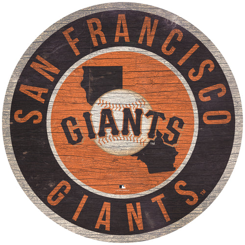 Wholesale MLB0866-12in Circle with State / M0866-San Francisco Giants