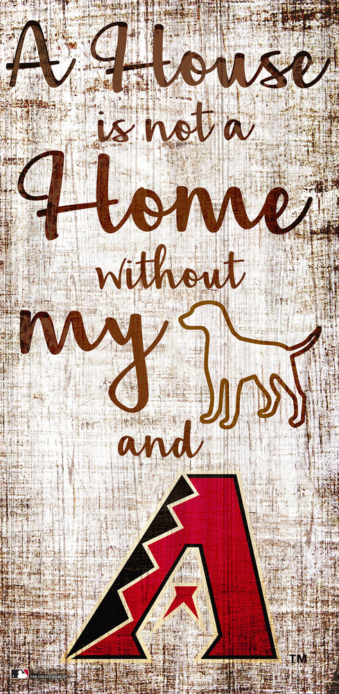 Wholesale MLB0867-House Not Home 6x12 / M0867-Arizona Diamondbacks