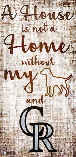 Wholesale MLB0867-House Not Home 6x12 / M0867-Colorado Rockies