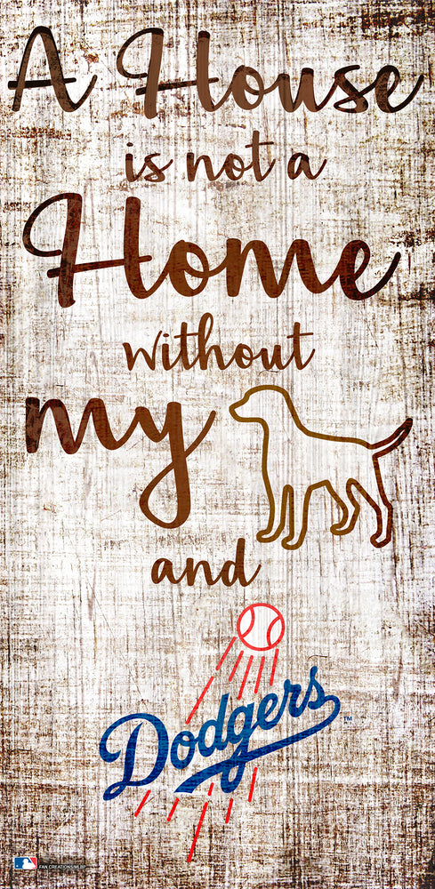 Wholesale MLB0867-House Not Home 6x12 / M0867-Los Angeles Dodgers