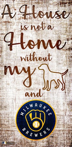 Wholesale MLB0867-House Not Home 6x12 / M0867-Milwaukee Brewers