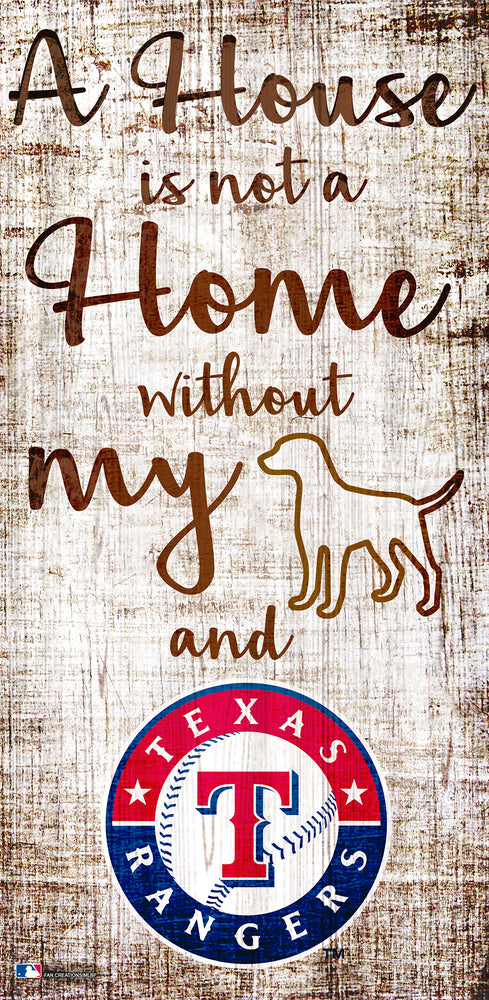 Wholesale MLB0867-House Not Home 6x12 / M0867-Texas Rangers