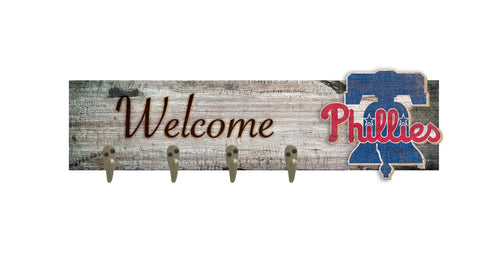 Wholesale MLB0873-Coat Hanger Welcome 6x24 / M0873-Philadelphia Phillies