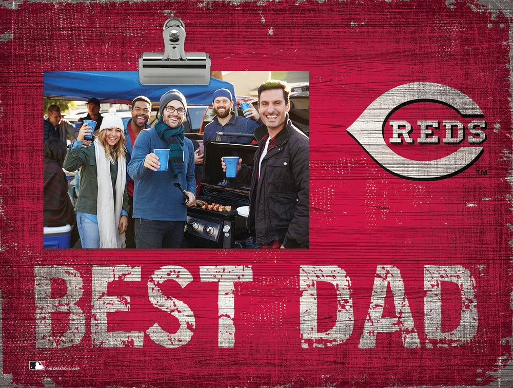 Wholesale MLB0893-Best Dad Frame / M0893-Cincinnati Reds