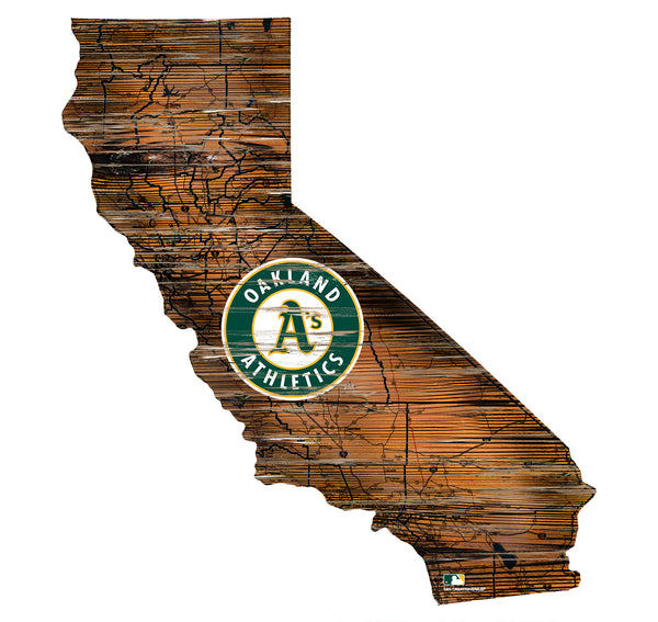 Wholesale MLB0894-Road Map State Cutout / M0894-Oakland Athletics