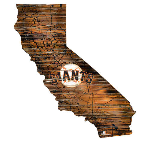 Wholesale MLB0894-Road Map State Cutout / M0894-San Francisco Giants