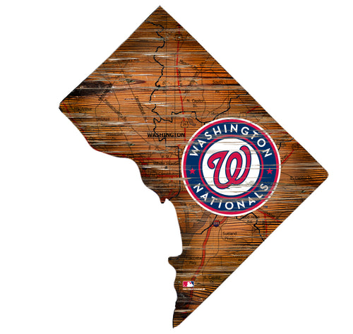 Wholesale MLB0894-Road Map State Cutout / M0894-Washington Nationals