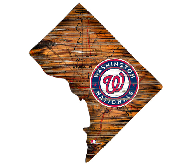 Wholesale MLB0894-Road Map State Cutout / M0894-Washington Nationals