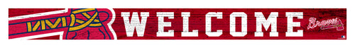 Wholesale MLB0909-Welcom Strip Sign 1.5x16 / M0909-Atlanta Braves