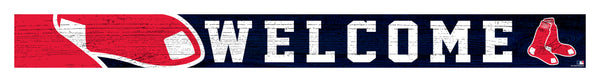 Wholesale MLB0909-Welcom Strip Sign 1.5x16 / M0909-Boston Red Sox