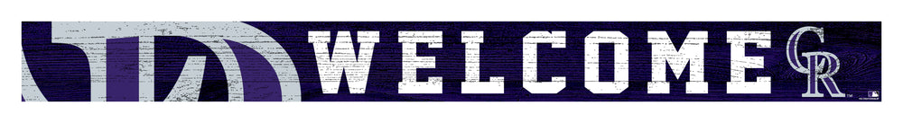 Wholesale MLB0909-Welcom Strip Sign 1.5x16 / M0909-Colorado Rockies