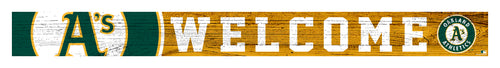 Wholesale MLB0909-Welcom Strip Sign 1.5x16 / M0909-Oakland Athletics