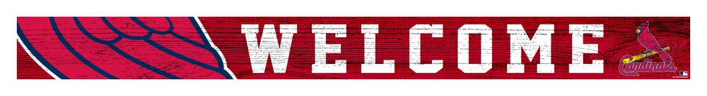Wholesale MLB0909-Welcom Strip Sign 1.5x16 / M0909-St. Louis Cardinals