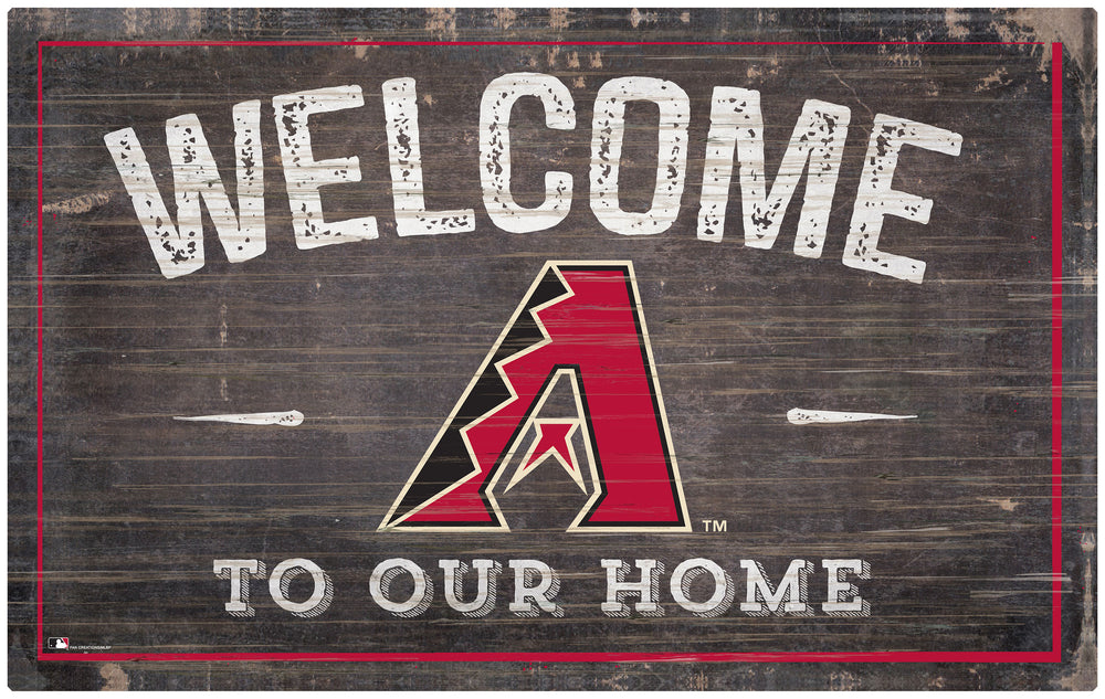 Wholesale MLB0913-11x19 inch Welcome Sign (Khols Resize) / M0913-Arizona Diamondbacks