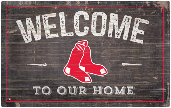 Wholesale MLB0913-11x19 inch Welcome Sign (Khols Resize) / M0913-Boston Red Sox