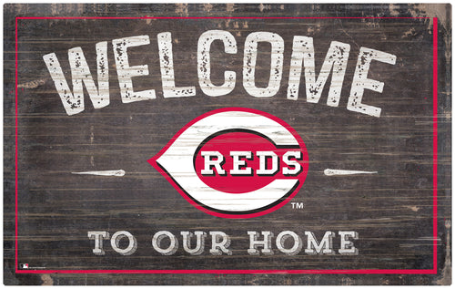 Wholesale MLB0913-11x19 inch Welcome Sign (Khols Resize) / M0913-Cincinnati Reds