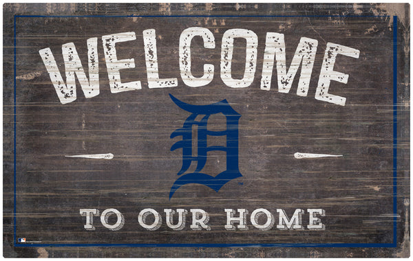 Wholesale MLB0913-11x19 inch Welcome Sign (Khols Resize) / M0913-Detroit Tigers