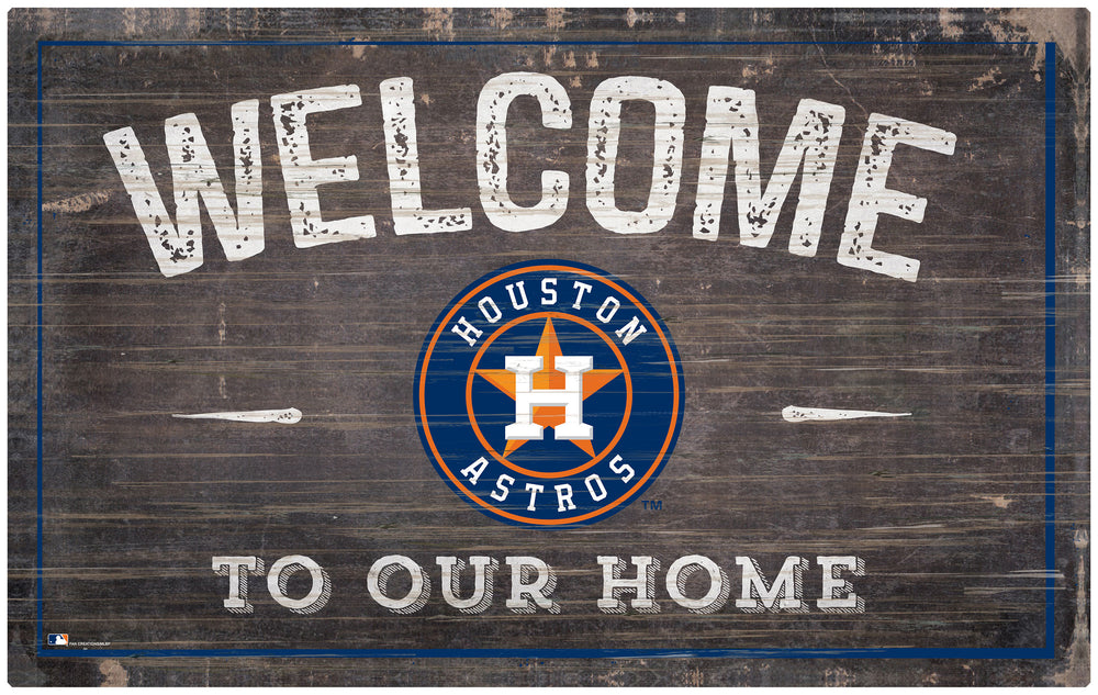 Wholesale MLB0913-11x19 inch Welcome Sign (Khols Resize) / M0913-Houston Astros