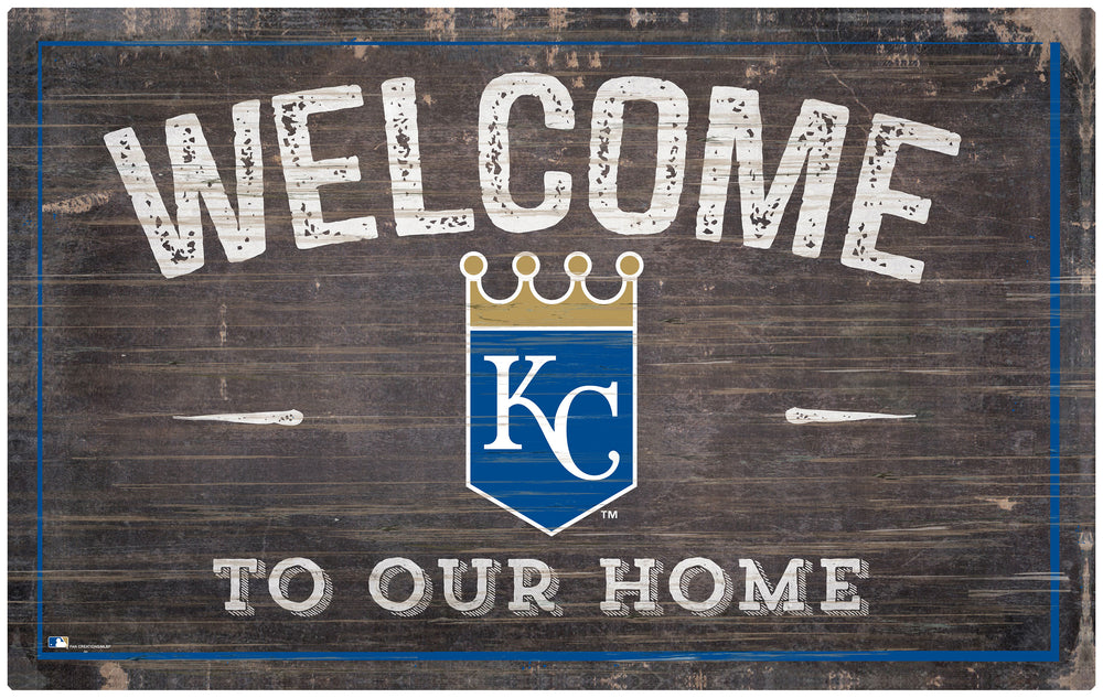 Wholesale MLB0913-11x19 inch Welcome Sign (Khols Resize) / M0913-Kansas City Royals