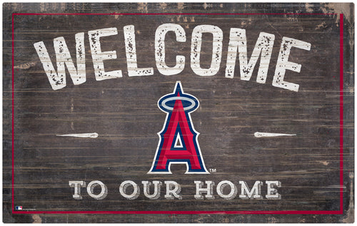 Wholesale MLB0913-11x19 inch Welcome Sign (Khols Resize) / M0913-Los Angeles Angels